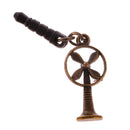 Vintage Phone Stopper Cap Compatible with 3.5mm Headphone Fan Shape