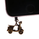 Vintage Phone Stopper Cap Compatible with 3.5mm Headphone Motorcycle Shape
