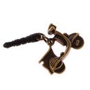 Vintage Phone Stopper Cap Compatible with 3.5mm Headphone Motorcycle Shape