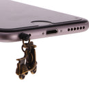 Vintage Phone Stopper Cap Compatible with 3.5mm Headphone Motorcycle Shape