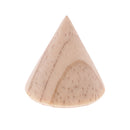 Unpainted Plain Cone Shaped Wooden Ring Jewelry Display Stand Holder Organizer S