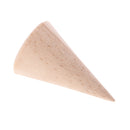 Unpainted Plain Cone Shaped Wooden Ring Jewelry Display Stand Holder Organizer M