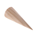Unpainted Plain Cone Shaped Wooden Ring Jewelry Display Stand Holder Organizer L