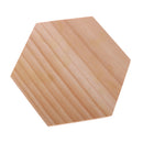 Hexagon Plain Unpainted Wooden Necklace Earrings Jewelry Display Organizer