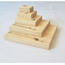 Square Plain Wooden Necklace Earrings Watch Jewelry Display Tray Holder Organizer Pack of 5