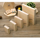 Square Plain Wooden Necklace Earrings Watch Jewelry Display Tray Holder Organizer Pack of 5