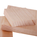 Square Plain Wooden Necklace Earrings Watch Jewelry Display Tray Holder Organizer Pack of 5