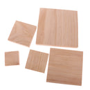 Square Plain Wooden Necklace Earrings Watch Jewelry Display Tray Holder Organizer Pack of 5