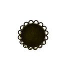 10pcs Bronze Adjustable Round Base Ring Blanks 20mm Cabochon Setting Finding