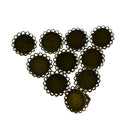 10pcs Bronze Adjustable Round Base Ring Blanks 20mm Cabochon Setting Finding