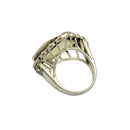 Vintage Square Silver Plated Adjustable Ring Bases Blanks Findings Frame