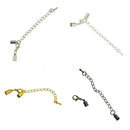 SET OF 12 Iron Alloy Clasp Crimp Connectors FOR Necklace Bracelet DIY Craft Jewelry Making Supplies Silver
