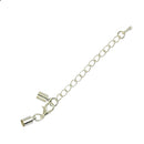 SET OF 12PCS Iron Alloy Clasp Crimp Connectors FOR Necklace Bracelet DIY Craft Jewelry Making Supplies Silver White