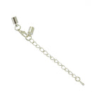 SET OF 12PCS Iron Alloy Clasp Crimp Connectors FOR Necklace Bracelet DIY Craft Jewelry Making Supplies Silver White