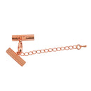 Set of 12PCS Clasp Clips Jewelry Findings FOR Necklace Bracelet Jewelry Making Rose Gold 0.24 x 0.87 inch