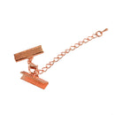 Set of 12PCS Clasp Clips Jewelry Findings FOR Necklace Bracelet Jewelry Making Rose Gold 0.24 x 0.87 inch