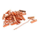 Set of 12PCS Clasp Clips Jewelry Findings FOR Necklace Bracelet Jewelry Making Rose Gold 0.24 x 0.87 inch