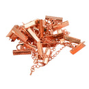 Set of 12PCS Clasp Clips Jewelry Findings FOR Necklace Bracelet Jewelry Making Rose Gold 0.24 x 0.87 inch