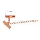 Set of 12PCS Clasp Clips Jewelry Findings FOR Necklace Bracelet Jewelry Making Rose Gold 0.24 x 0.87 inch