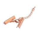 Set of 12PCS Clasp Clips Jewelry Findings FOR Necklace Bracelet Jewelry Making Rose Gold 0.24 x 1 inch