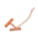 Set of 12PCS Clasp Clips Jewelry Findings FOR Necklace Bracelet Jewelry Making Rose Gold 0.24 x 1 inch