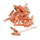 Set of 12PCS Clasp Clips Jewelry Findings FOR Necklace Bracelet Jewelry Making Rose Gold 0.24 x 1 inch