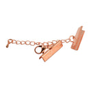 Set of 12PCS Clasp Clips Jewelry Findings FOR Necklace Bracelet Jewelry Making Rose Gold 0.24 x 1 inch