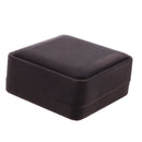 Square Velvet Bracelet Bangle Jewelry Storage Gift Box Organizer Case Gray