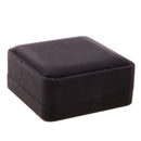 Square Velvet Bracelet Bangle Jewelry Storage Gift Box Organizer Case Gray