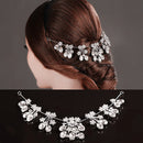 Glitter Flower Crystal Hairband Wedding Bridal Tiara DIY Headpiece Bridal Wedding Party Prom Decorations