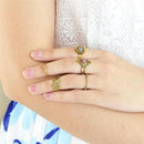 Women Retro Midi Stack Finger Rings Vintage Bronze 5-pieces