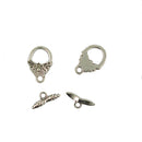50 Sets Flower Leaf Branch OT Toggle Clasps Connector Jewelry DIY Making