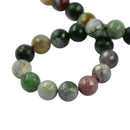 8 mm Natural Faceted Fancy Indian Blood Agate Loose Spacer Beads 15'' Round