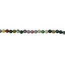 8 mm Natural Faceted Fancy Indian Blood Agate Loose Spacer Beads 15'' Round