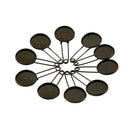 Blank Vintage Safety Brooch Pins Fashion Jewelry 20mm Black