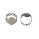 10pcs Adjustable Bezel Ring Blanks Base Setting DIY Cabochon Craft Findings