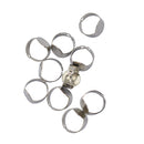 10pcs Adjustable Bezel Ring Blanks Base Setting DIY Cabochon Craft Findings