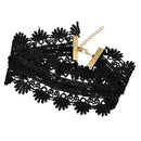 Black Lace Choker Collar Necklace Party Prom Fancy Elegant Lady Ornaments