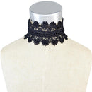 Black Lace Choker Collar Necklace Party Prom Fancy Elegant Lady Ornaments