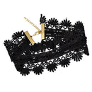 Black Lace Choker Collar Necklace Party Prom Fancy Elegant Lady Ornaments
