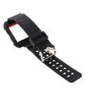 Easy Install Snap-On Design Watch Band With Frame Wrist Strap Replacement COMPATIBLE FOR Fitbit Blaze 23mm Red