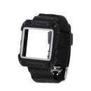Easy Install Snap-On Design Watch Band With Frame Wrist Strap Replacement COMPATIBLE FOR Fitbit Blaze 23mm White