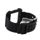 Easy Install Snap-On Design Watch Band With Frame Wrist Strap Replacement COMPATIBLE FOR Fitbit Blaze 23mm White