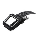 Easy Install Snap-On Design Watch Band With Frame Wrist Strap Replacement COMPATIBLE FOR Fitbit Blaze 23mm White