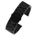 Adjustable Size 22mm Stainless Steel Watch Band Strap COMPATIBLE FOR Samsung Gear S3 Classic Frontier Black