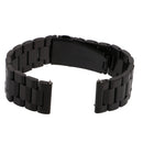 Adjustable Size 22mm Stainless Steel Watch Band Strap COMPATIBLE FOR Samsung Gear S3 Classic Frontier Black