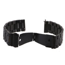 Adjustable Size 22mm Stainless Steel Watch Band Strap COMPATIBLE FOR Samsung Gear S3 Classic Frontier Black