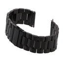 Adjustable Size 22mm Stainless Steel Watch Band Strap COMPATIBLE FOR Samsung Gear S3 Classic Frontier Black