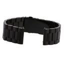 Adjustable Size 22mm Stainless Steel Watch Band Strap COMPATIBLE FOR Samsung Gear S3 Classic Frontier Black