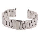 Adjustable Size 22mm Stainless Steel Watch Band Strap COMPATIBLE FOR Samsung Gear S3 Classic Frontier Silver